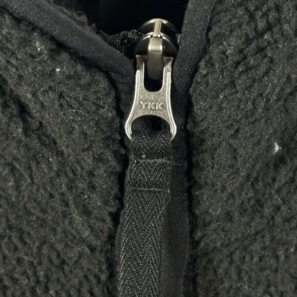 The North Face Sherpa Fleece Zip Up Jacket Men’s Small Full Zip Pockets‎ Black - Picture 14 of 16